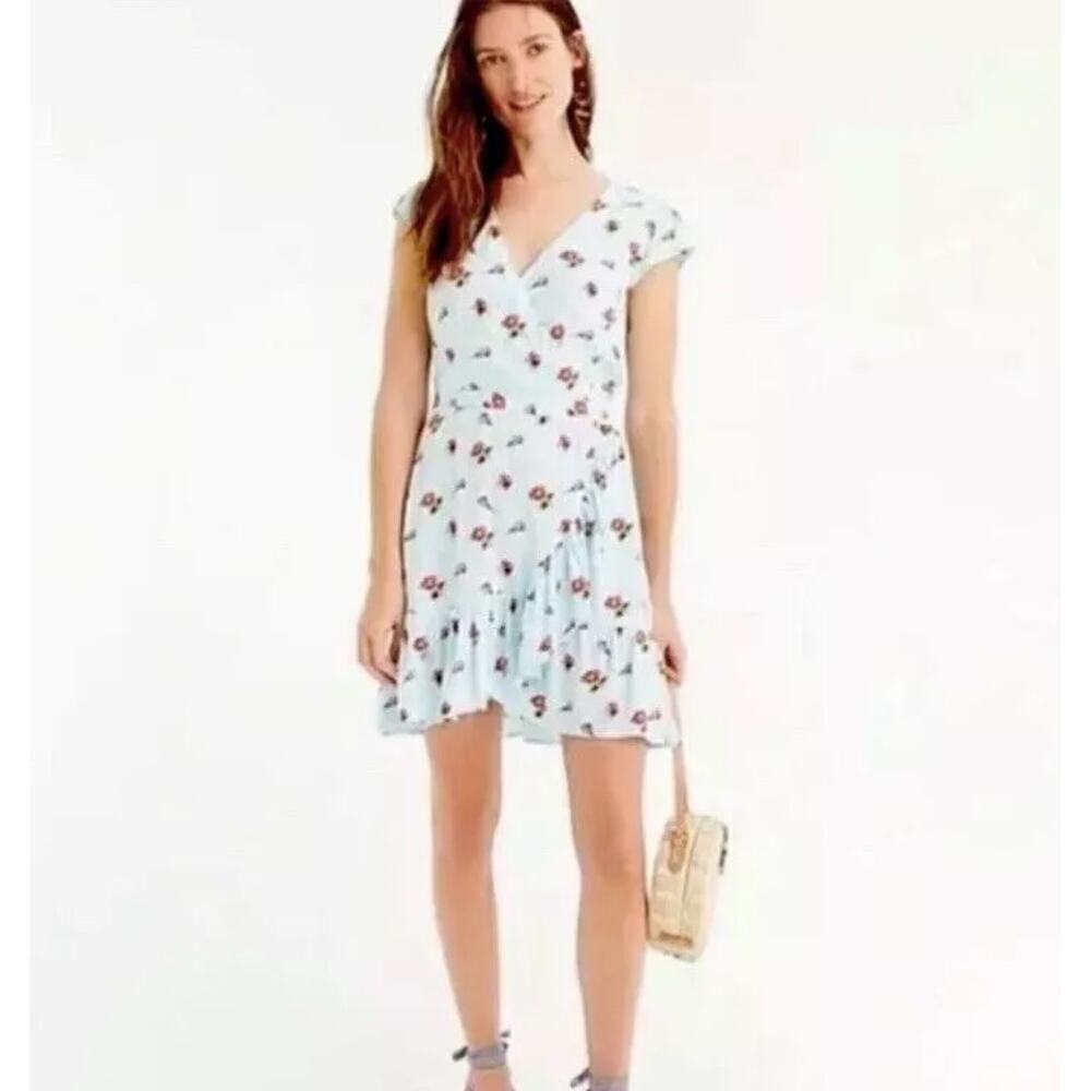 J. Crew Mercantile Faux Wrap Floral Dress Size 4